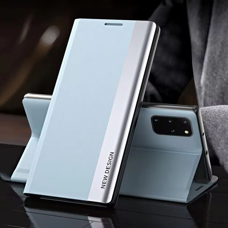 2024 The 4th Generation Side Window Magnetic Plating Bracket Flip Phone Case For Samsung Galaxy A51/A71  4G/5G