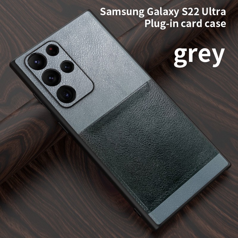 Luxury Leather Shockproof Card Holder Phone Case For Samsung  Galaxy  S22 Series