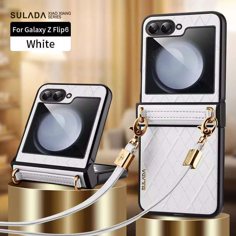 Crossbody Lanyard Folding Shockproof Protection Hard Back Cover For Samsung Galaxy Z Flip 5/4