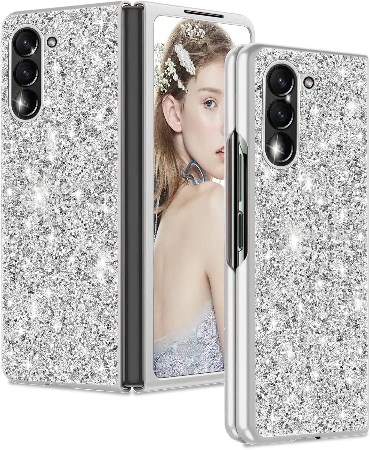 Luxury Glitter Plating Bling Case For Samsung Galaxy Z Fold 6 5 4 3
