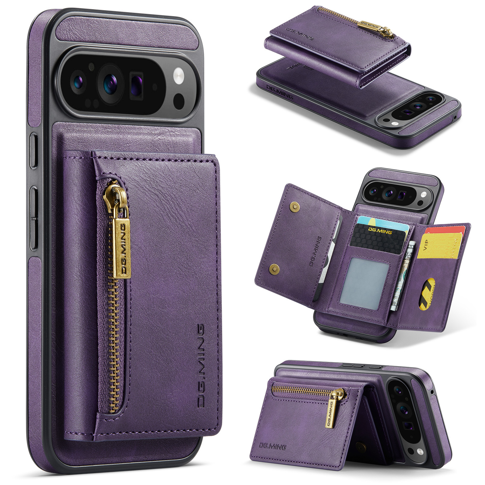 2 In 1 Detachable Magnetic Leather Wallet Phone Case For Google Pixel 8/8Pro