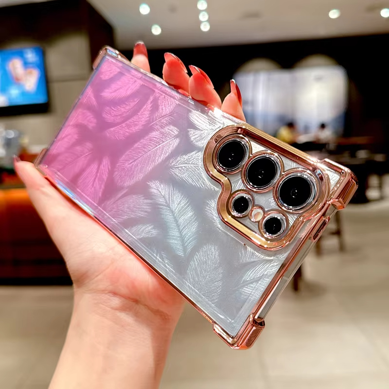 Glitter Gradient Shine Bright Phone Case For Samsung Galaxy S24 S23 S22 Series