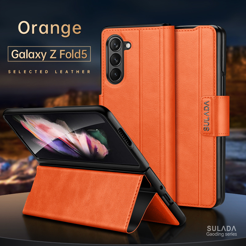 Anti-Dust Shockproof Leather Bag Case for Samsung Galaxy Z Fold 6 5 4 3