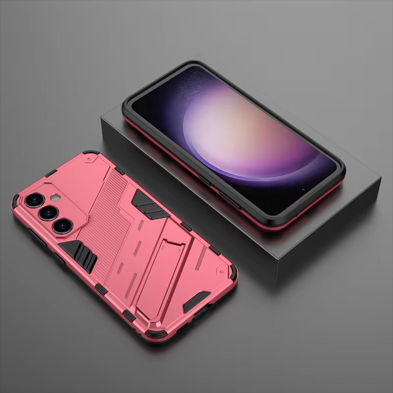 Punk Armor Shockproof Kickstand Phone Bumper Case For Samsung Galaxy S23 Series