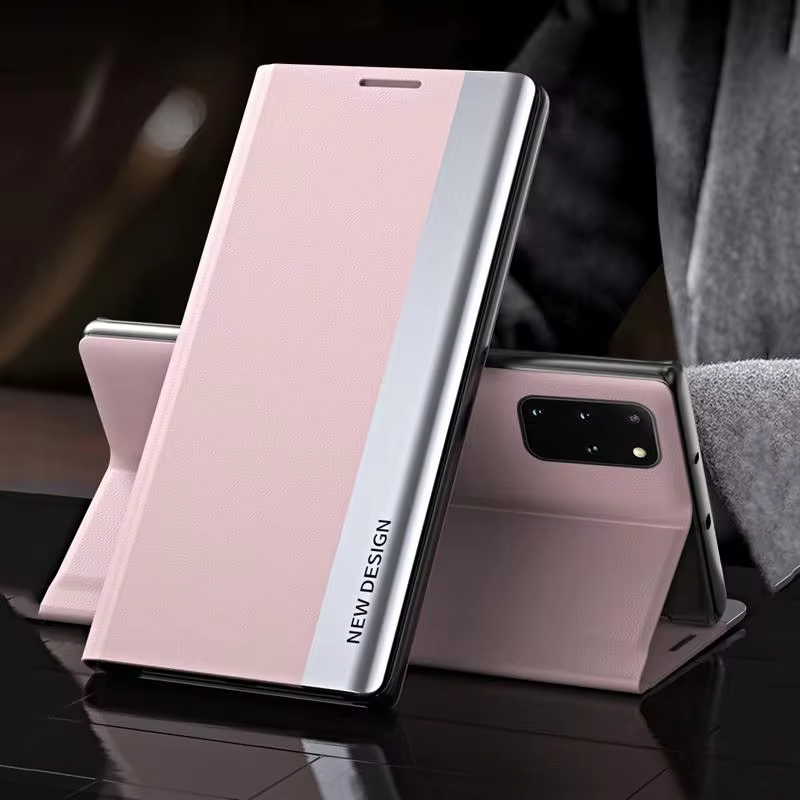 2024 The 4th Generation Side Window Magnetic Plating Bracket Flip Phone Case For Samsung Galaxy A51/A71  4G/5G
