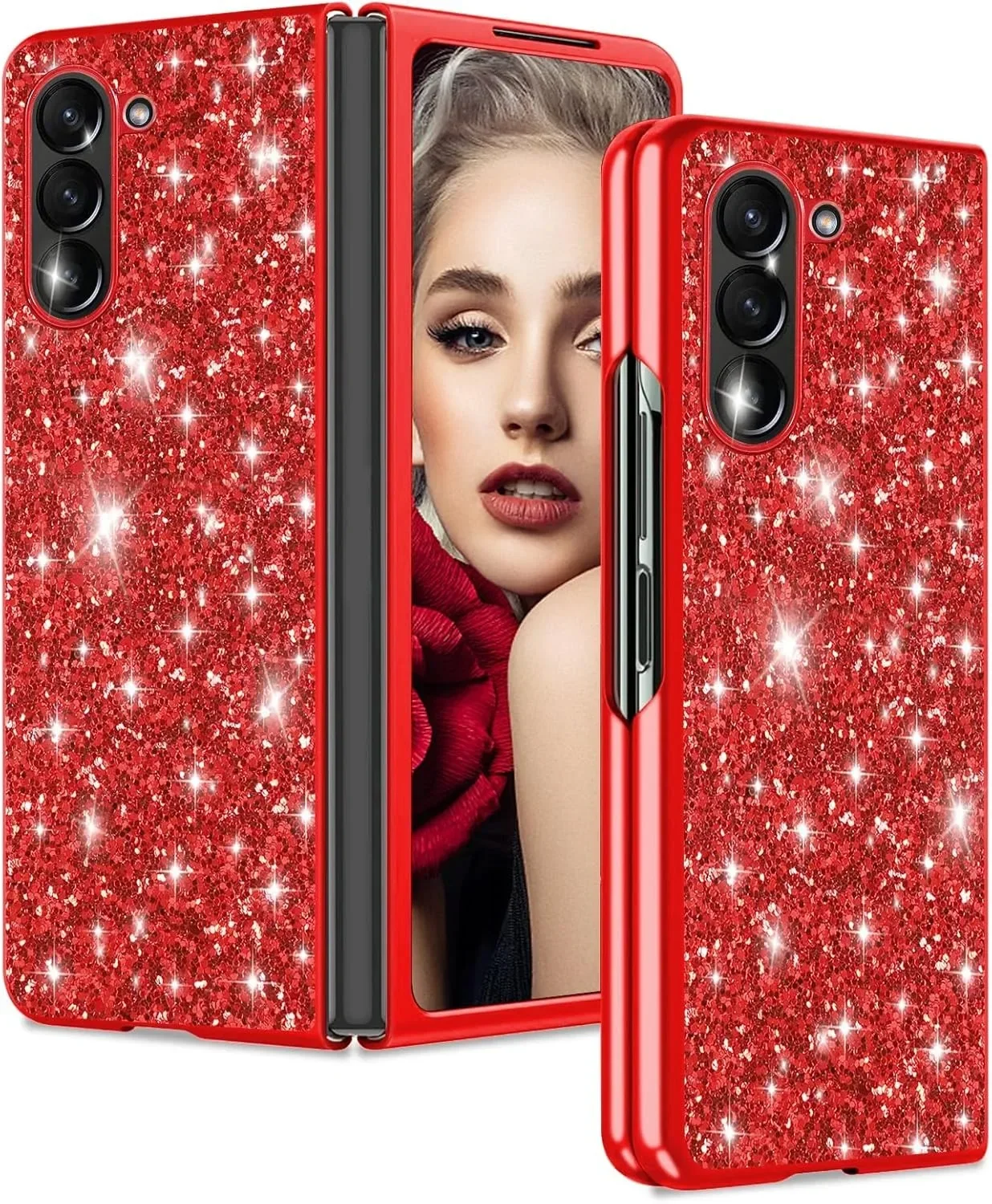 Luxury Glitter Plating Bling Case For Samsung Galaxy Z Fold 6 5 4 3