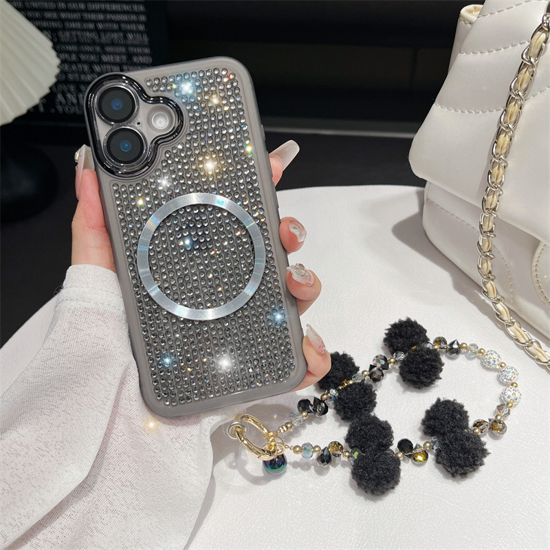 Luxury Diamond New Magnetic Rhinestone Phone Case for iPhone Series