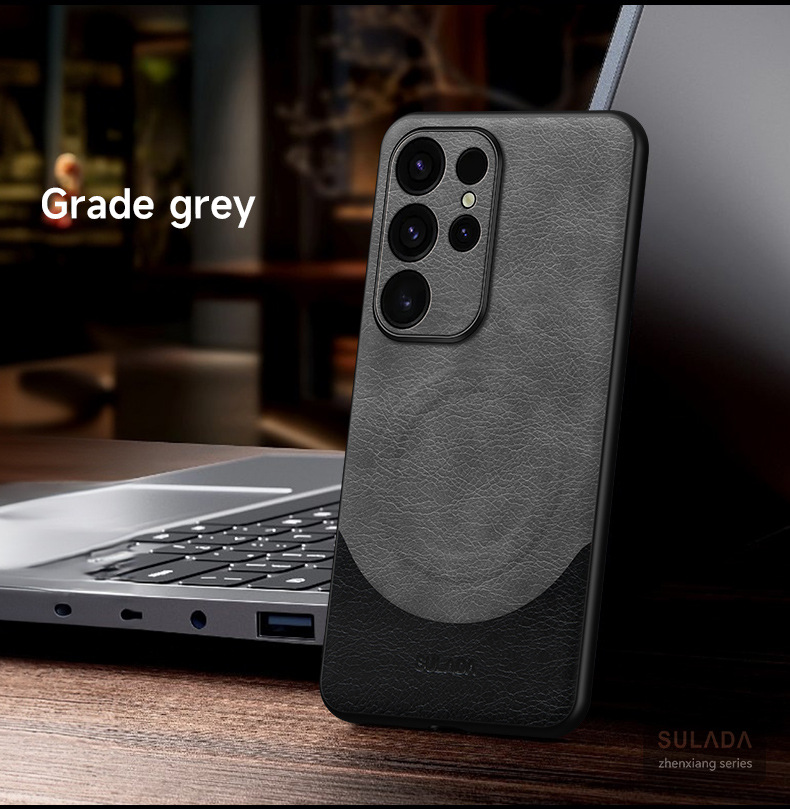 Luxury Leather Upgrade Magnetic Case For Samsung Galaxy S24 Series 