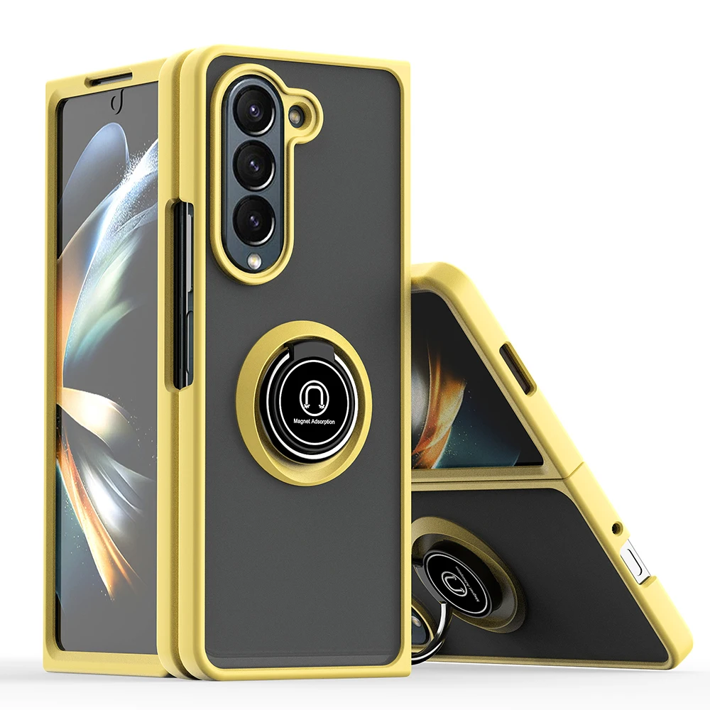 Armor Magnet Ring Holder Shockproof Case For Samsung Galaxy Z Fold 6/5/4/3 