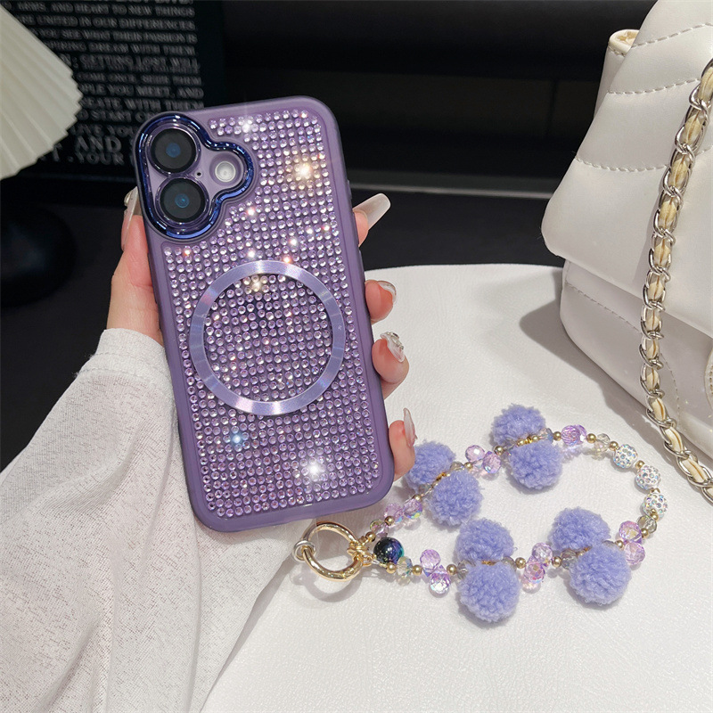 Luxury Diamond New Magnetic Rhinestone Phone Case for iPhone Series