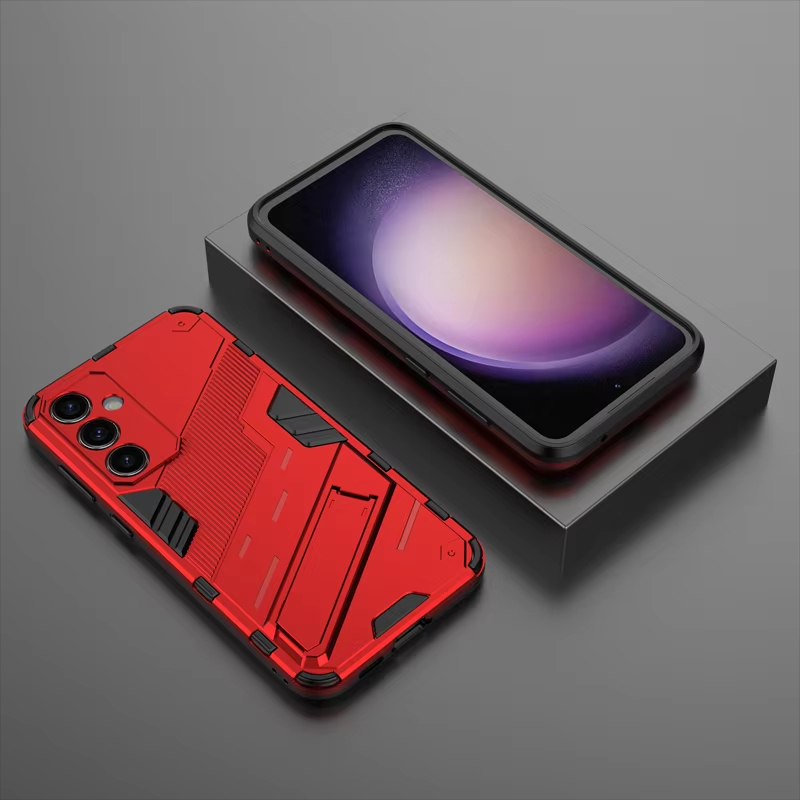 Punk Armor Shockproof Kickstand Phone Bumper Case For Samsung Galaxy S23 Series