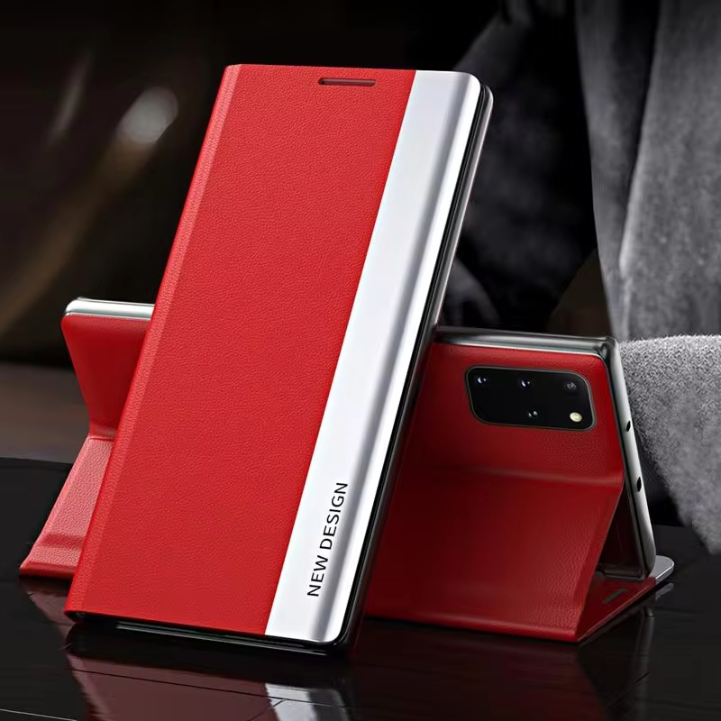 2024 The 4th Generation Side Window Magnetic Plating Bracket Flip Phone Case For Samsung Galaxy A51/A71  4G/5G