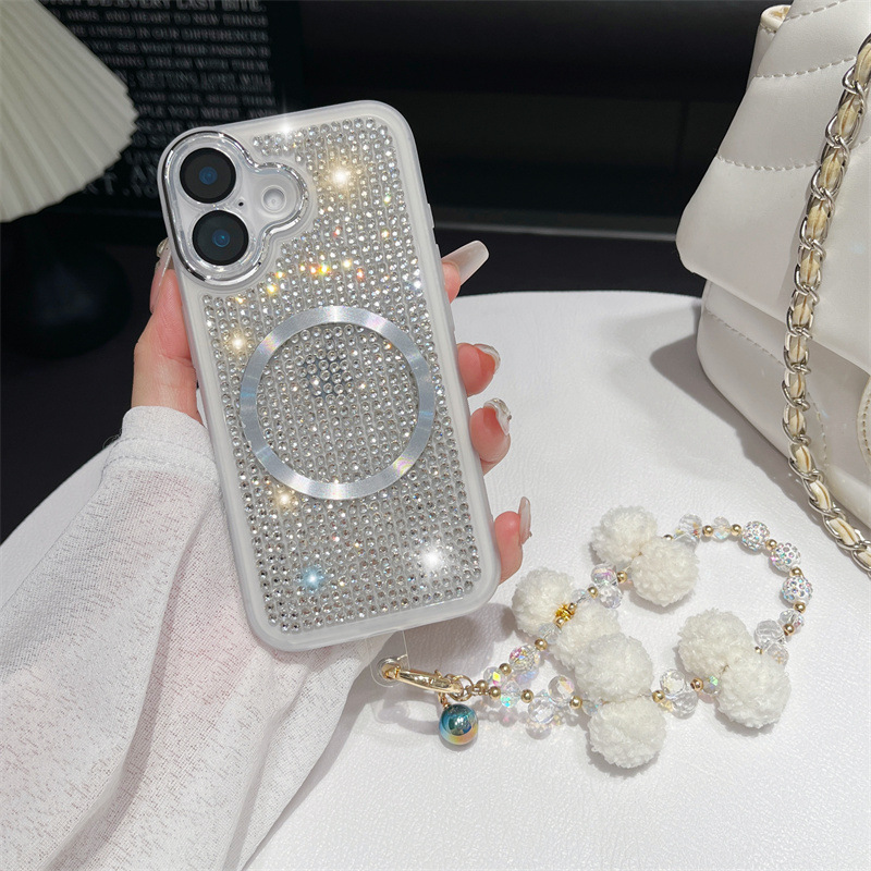 Luxury Diamond New Magnetic Rhinestone Phone Case for iPhone Series