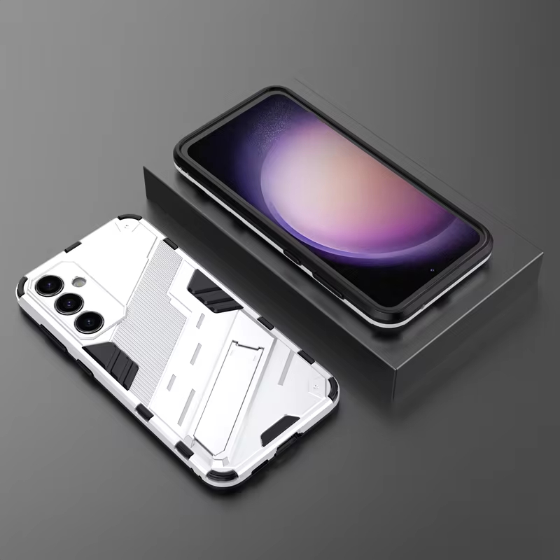 Punk Armor Shockproof Kickstand Phone Bumper Case For Samsung Galaxy S23 Series