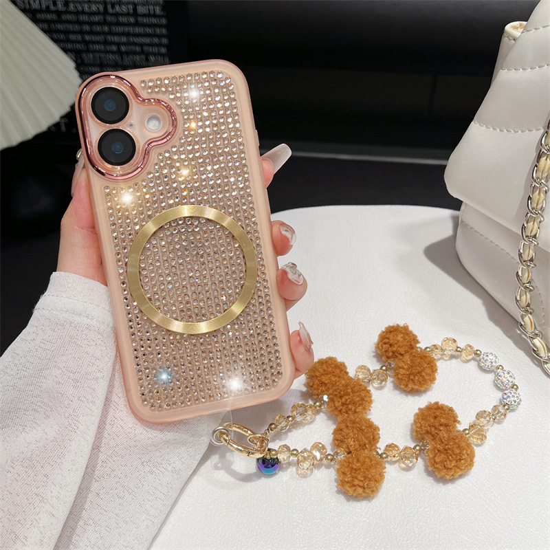 Luxury Diamond New Magnetic Rhinestone Phone Case for iPhone Series