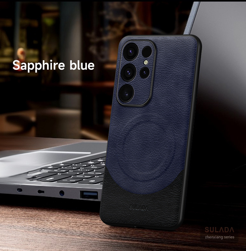 Luxury Leather Upgrade Magnetic Case For Samsung Galaxy S24 Series 