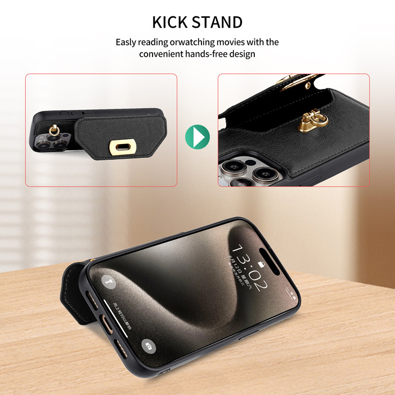 Premium Magnetic Genuine Leather Wireless Charging Camera Protection Case For iPhone 16/15/14 Series