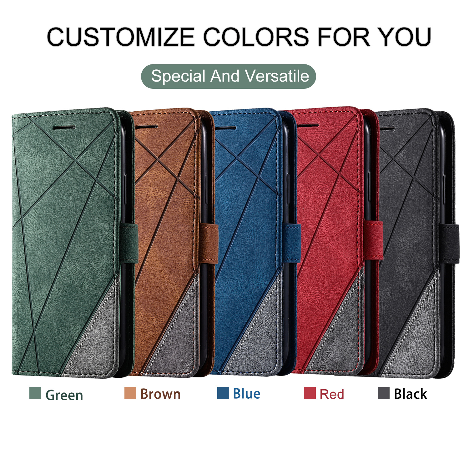 luxury Leather Stand Business Phone Holster Case For Samsung Galaxy A55 A35 A25 A15 