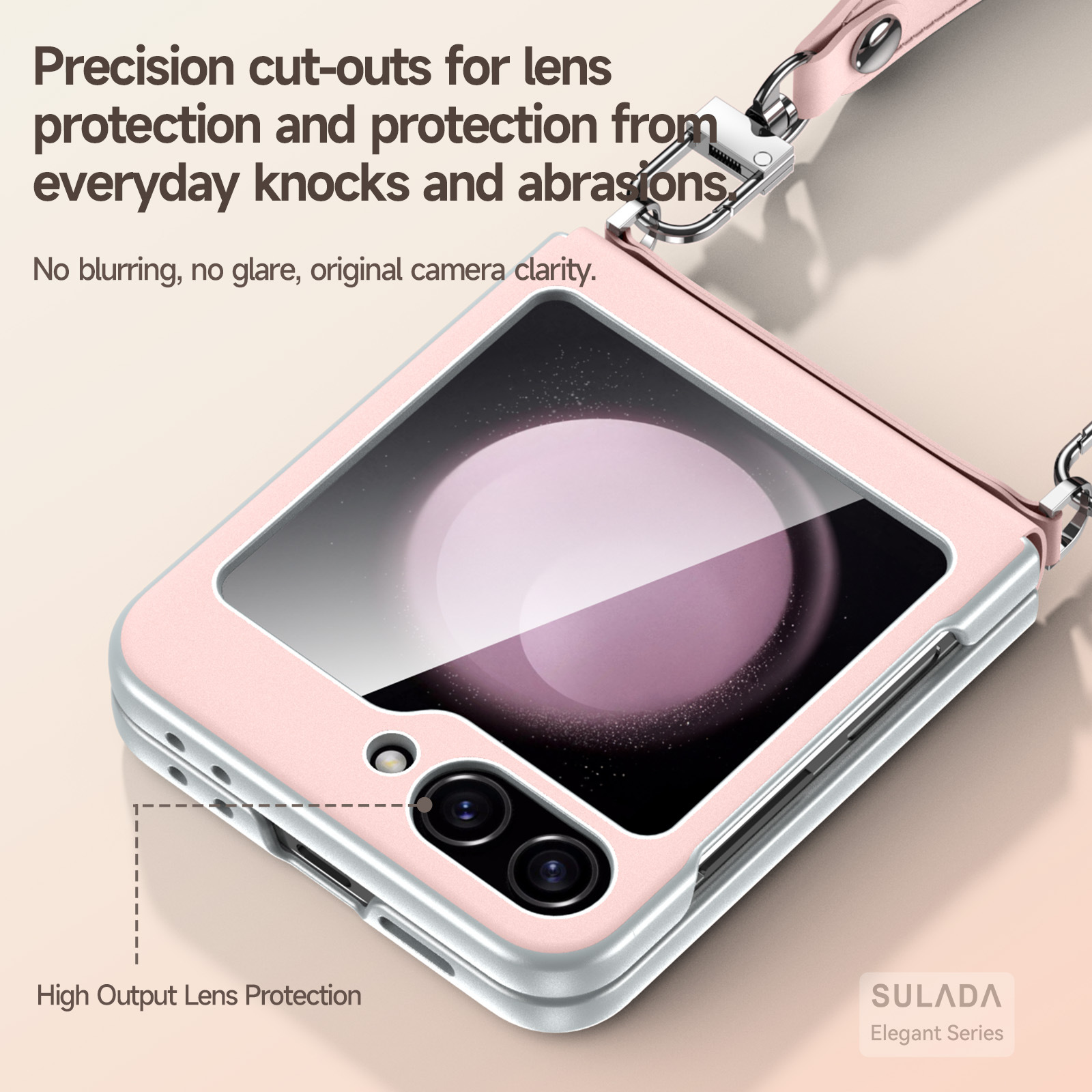 Matte Anti-Fingerprint Hinge Armor Back Case For Samsung Galaxy Z Flip6/5