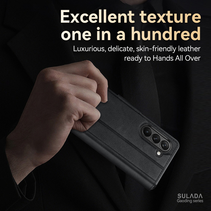 Anti-Dust Shockproof Leather Bag Case for Samsung Galaxy Z Fold 6 5 4 3