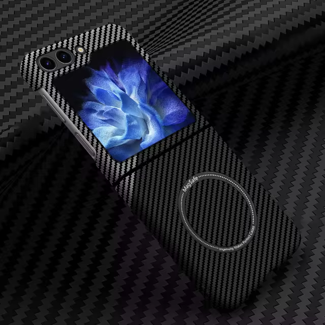 Ultra-thin Carbon Fiber Style Magnetic Case for Samsung Galaxy Z Flip 5