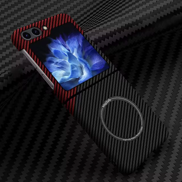 Ultra-thin Carbon Fiber Style Magnetic Case for Samsung Galaxy Z Flip 5