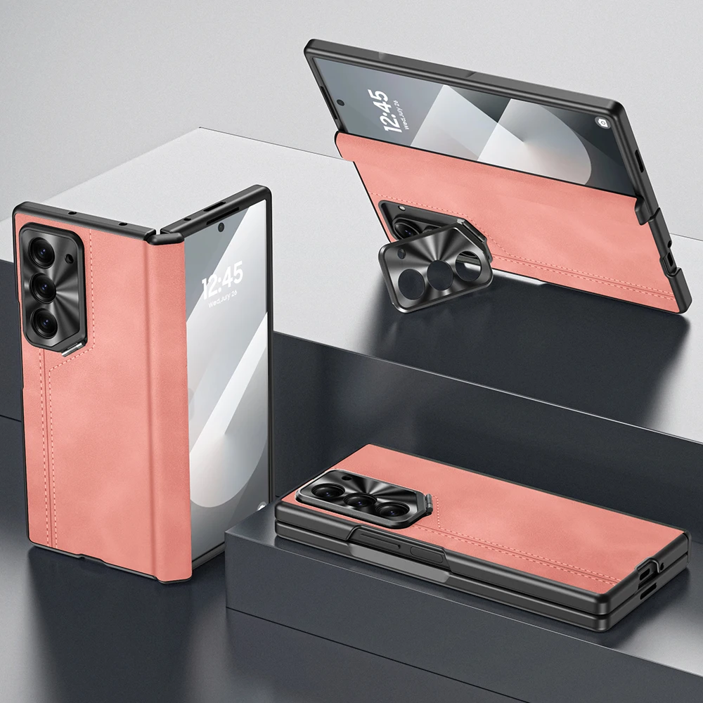  Contact Lens Holder Bearing Protection Integrated Shell Film,Anti-Fall Protective Case For Samsung Galaxy Z Fold 6