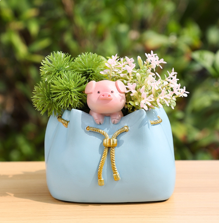 Home balcony garden succulent resin flower pot