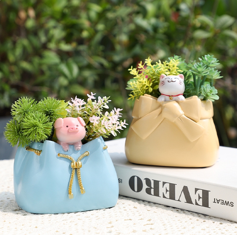 Home balcony garden succulent resin flower pot