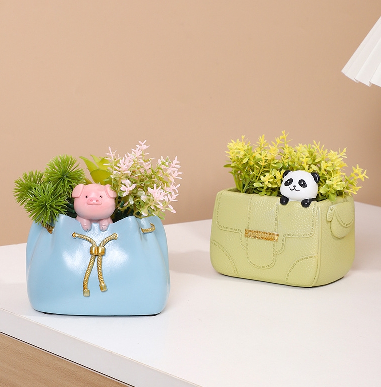 Home balcony garden succulent resin flower pot