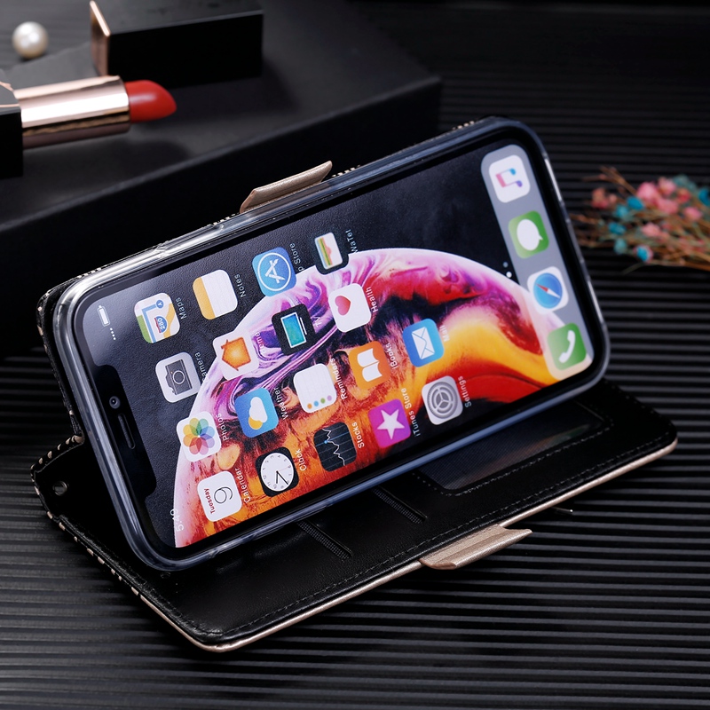 Luxury Lace Flower Zipper Wallet Case for Samsung Galaxy S23FE