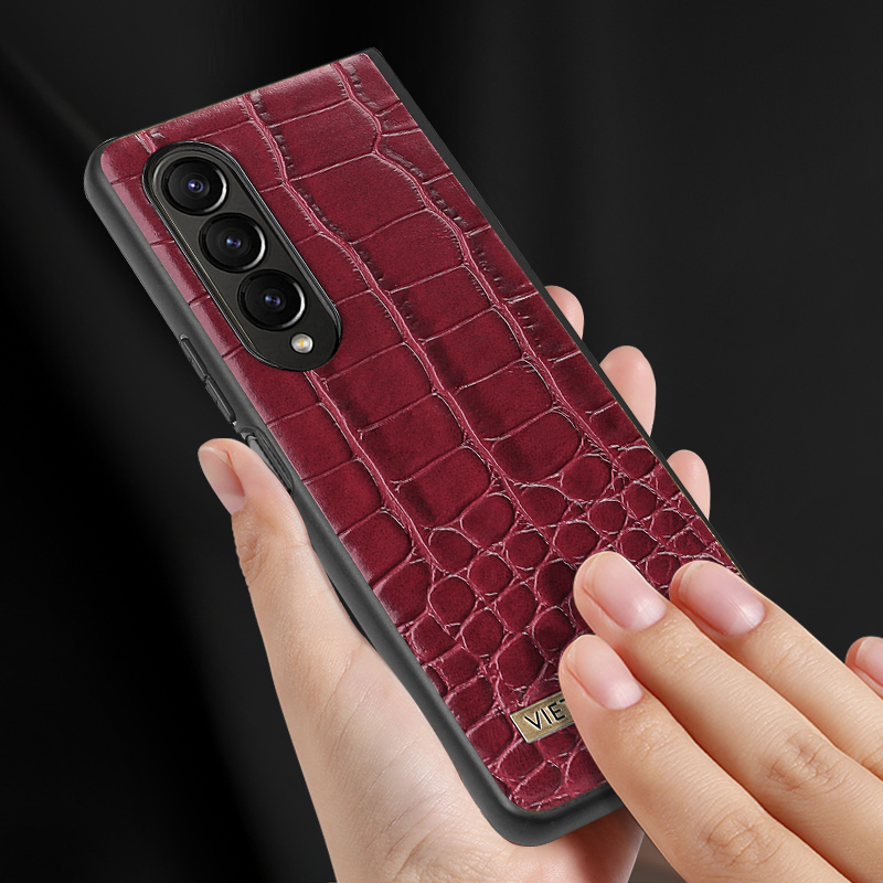 Retro Business Leather Mobile Phone Case for Samsung Galaxy Z Fold 5 4 3