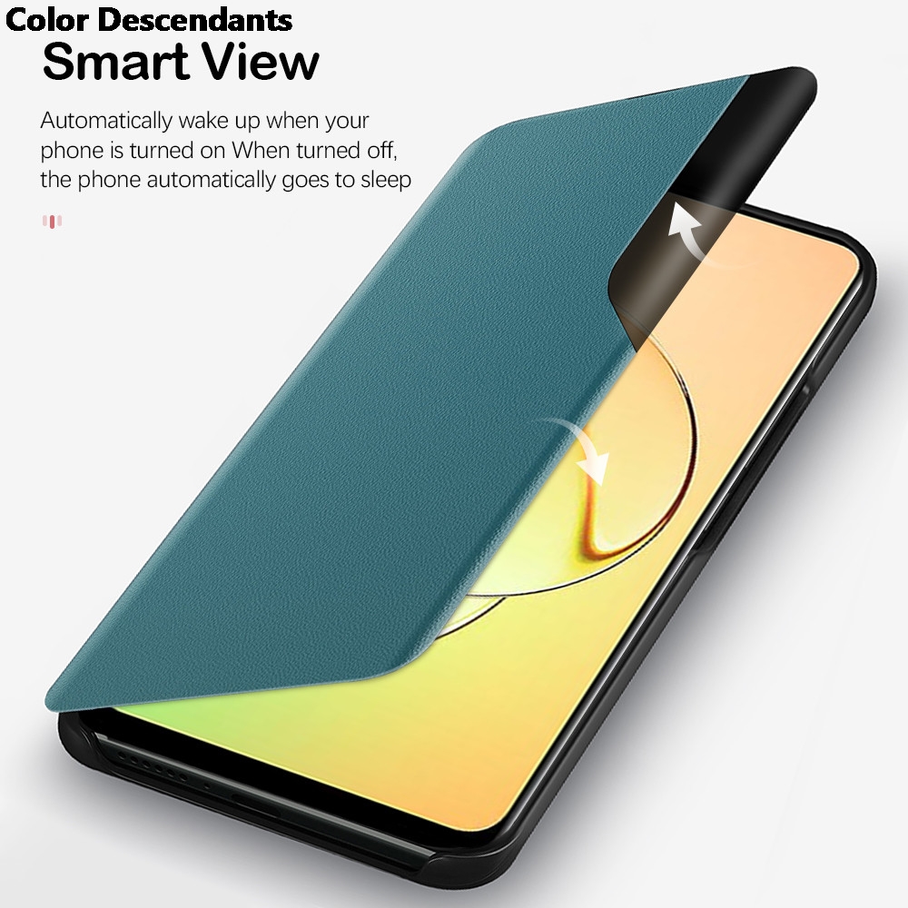 Smart View Flip Leather Phone Case For Samsung Galaxy A51 A71