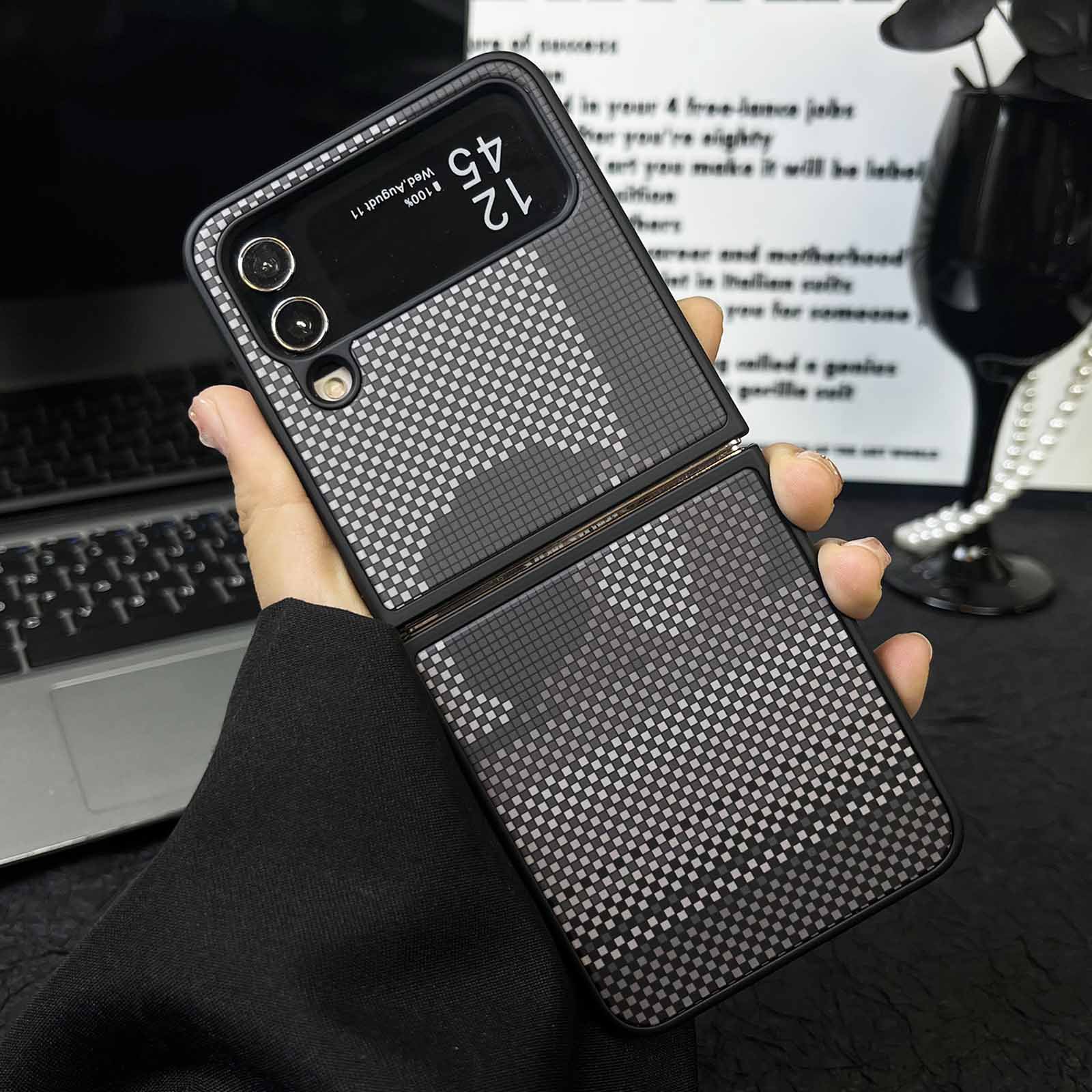 Retro Cyberpunk Pixels Matte Case for Samsung Galaxy Z Flip 6 5 4  