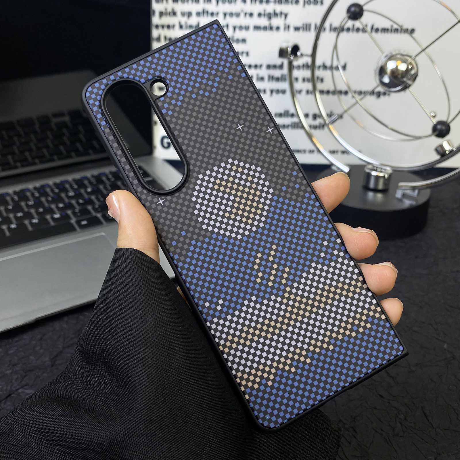 Retro Cyberpunk Pixels Matte Case for Samsung Galaxy Z Fold 6 5 4 