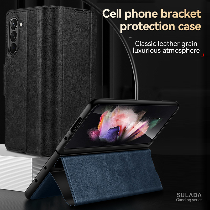 Anti-Dust Shockproof Leather Bag Case for Samsung Galaxy Z Fold 6 5 4 3