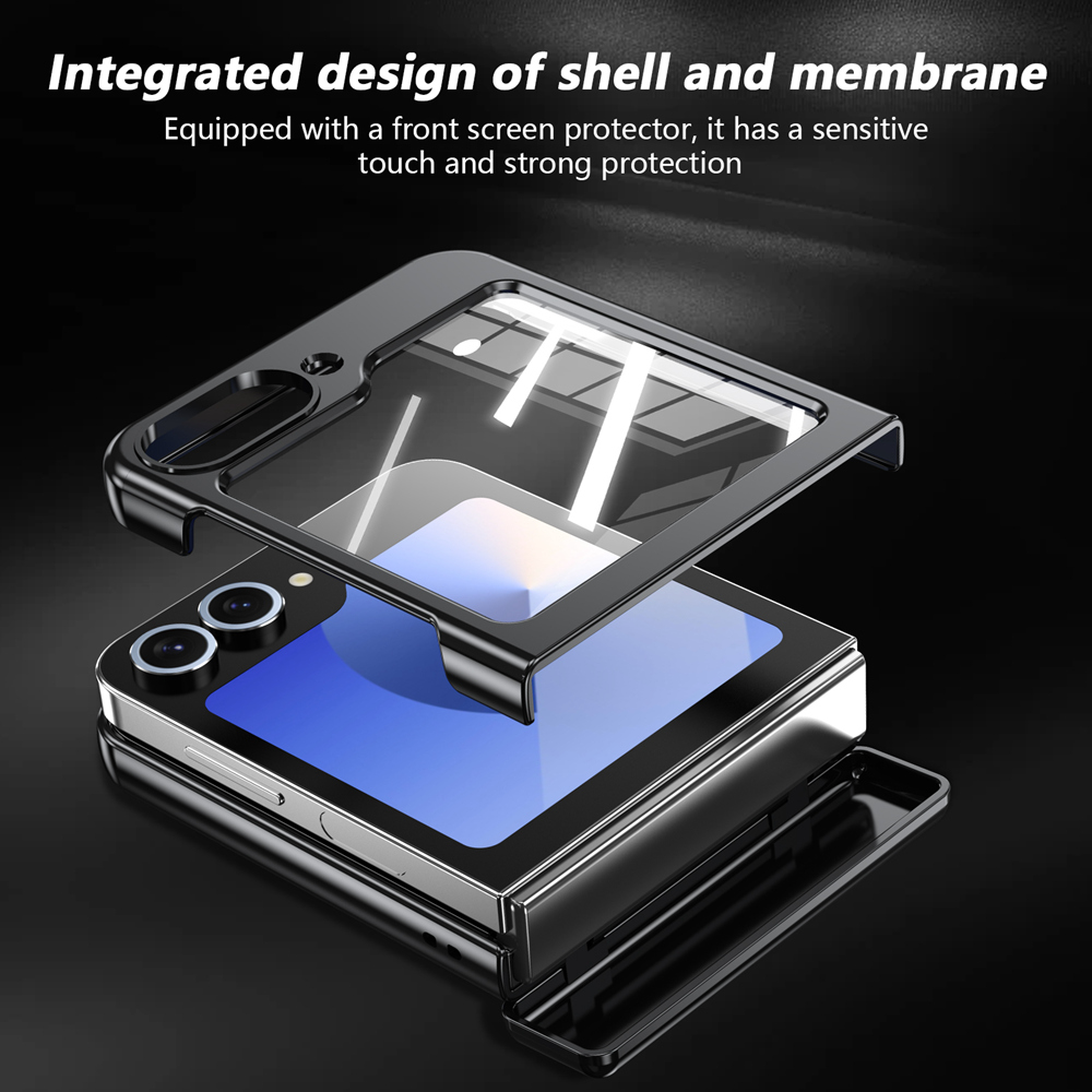 360° Rotating Hinge Magnetic Ring Case with Screen Protector for Samsung Galaxy Z Flip 6 5 4 3