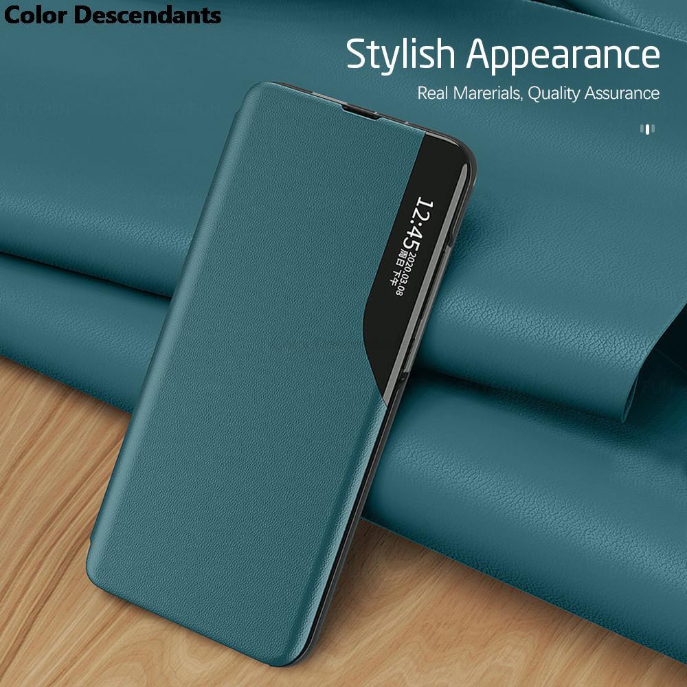 Smart View Flip Leather Phone Case For Samsung Galaxy A51 A71