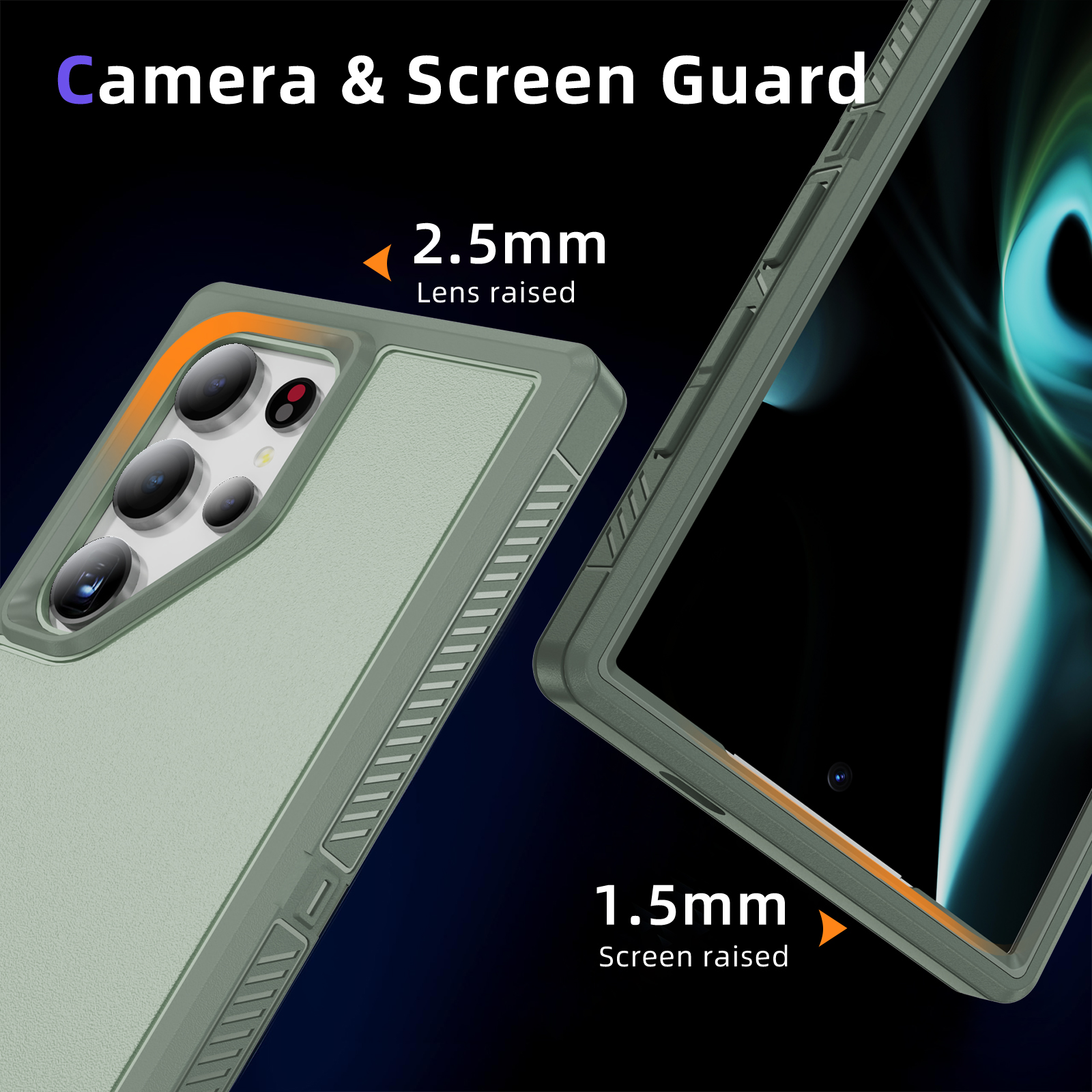 Heavy Armor Shockproof Phone Case for Samsung Galaxy S24+ S23+ Ultra