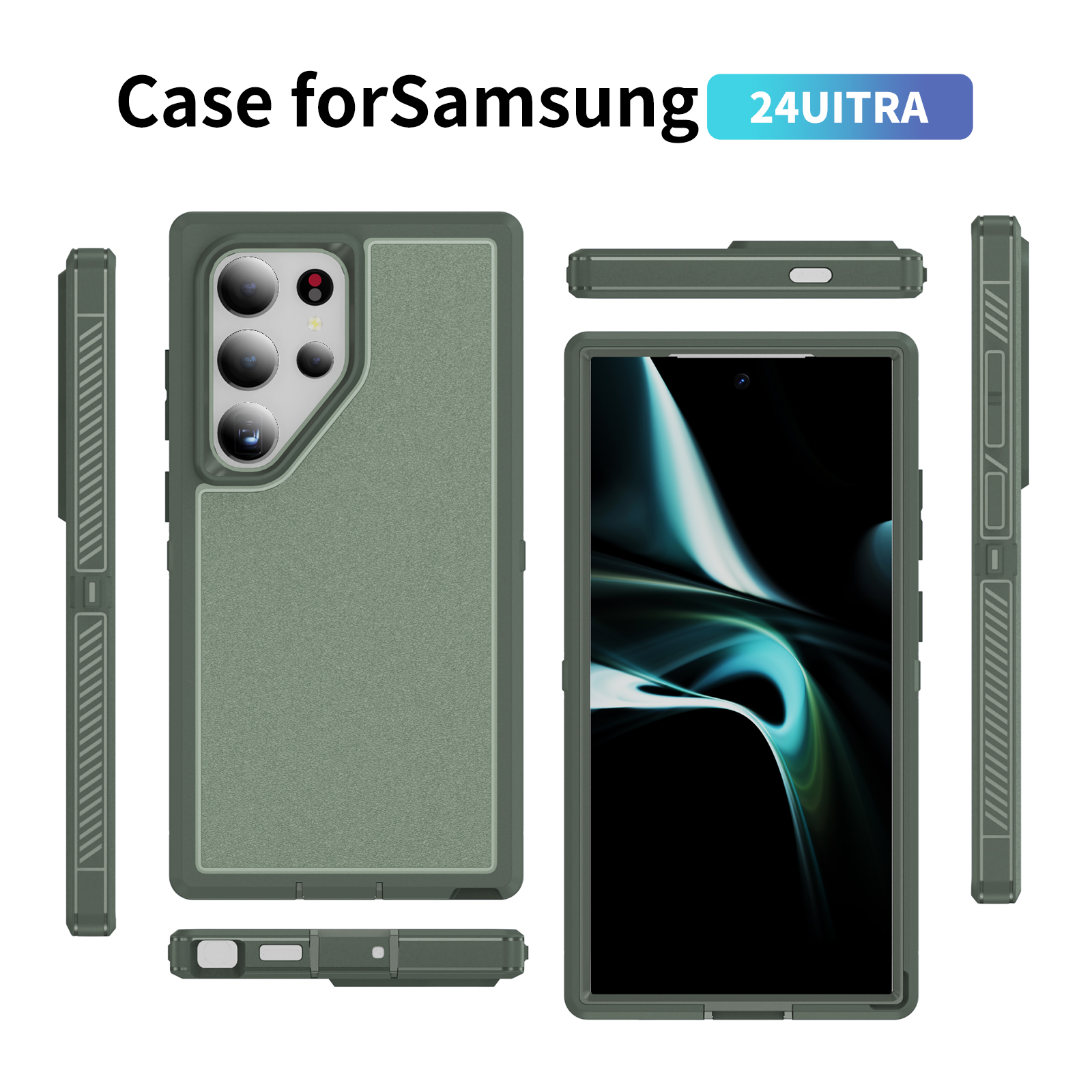 Heavy Armor Shockproof Phone Case for Samsung Galaxy S24+ S23+ Ultra