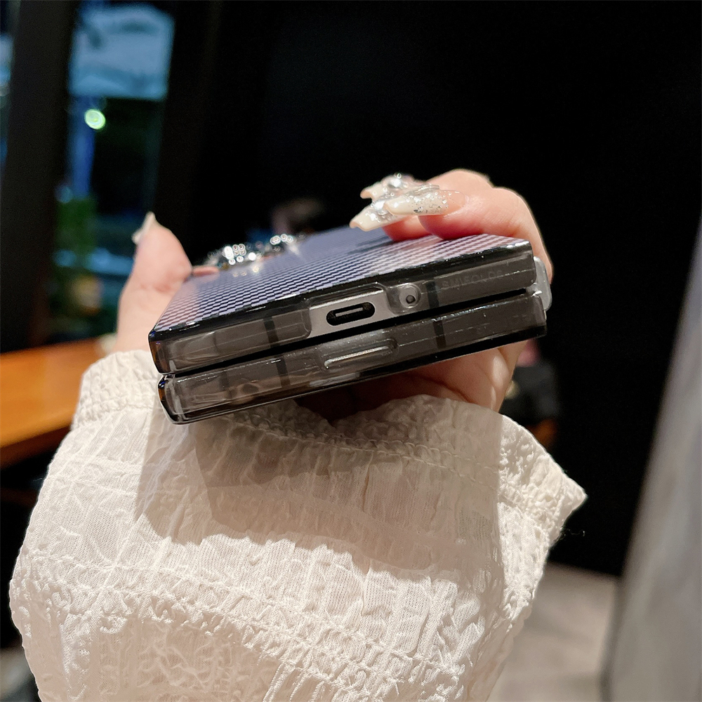 Matte Carbon Fiber Folding Phone Case for Samsung Galaxy Z Fold 6 5