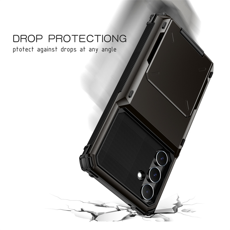 Shockproof Armor Flip Card Slot Wallet Case for Samsung Galaxy A55 A35 A25 A15