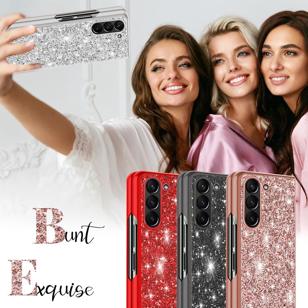 Luxury Glitter Plating Bling Case For Samsung Galaxy Z Fold 6 5 4 3