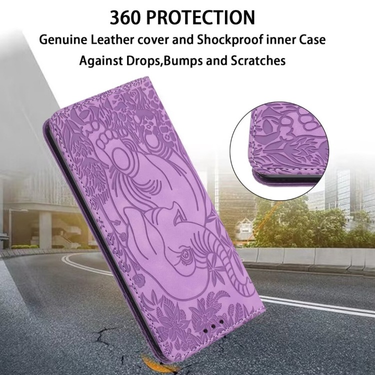 Vintage Elephant Magnet Flip Leather Case For Samsung Galaxy A15/A25/A35/A55