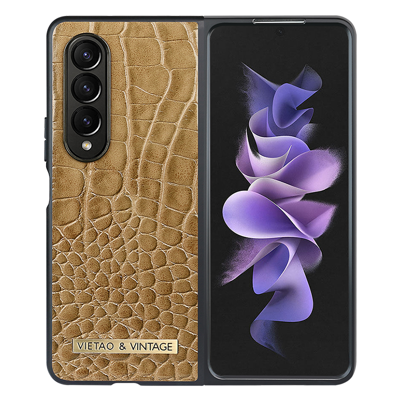 Retro Business Leather Mobile Phone Case for Samsung Galaxy Z Fold 5 4 3