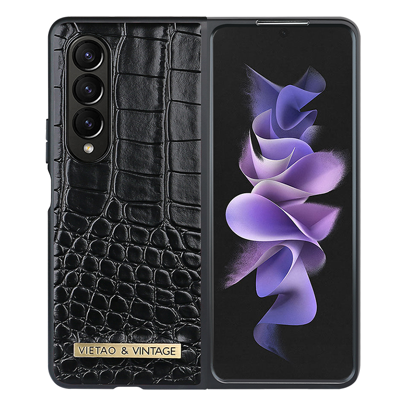 Retro Business Leather Mobile Phone Case for Samsung Galaxy Z Fold 5 4 3