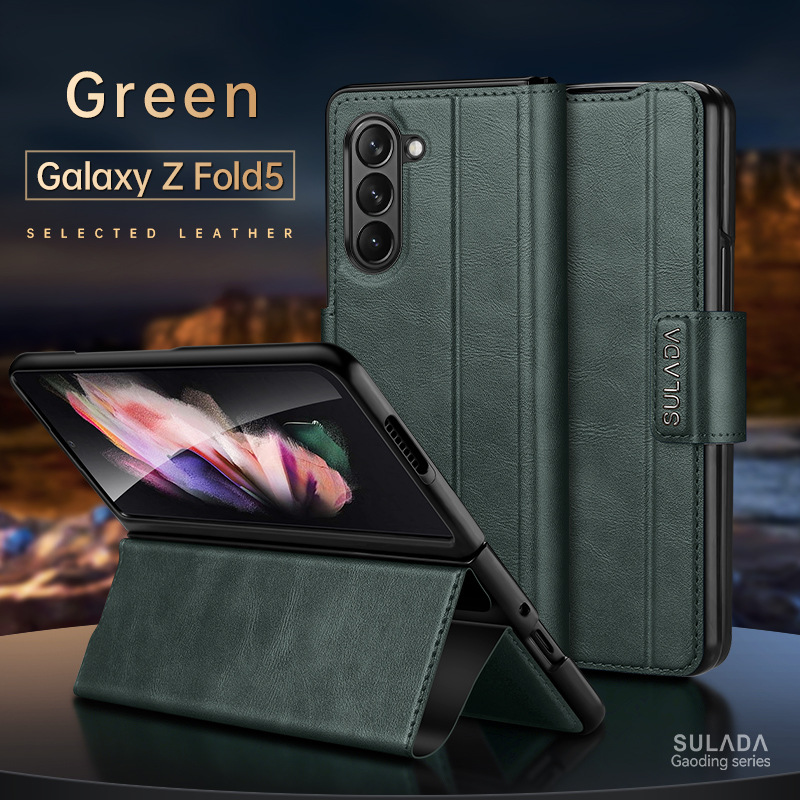 Anti-Dust Shockproof Leather Bag Case for Samsung Galaxy Z Fold 6 5 4 3