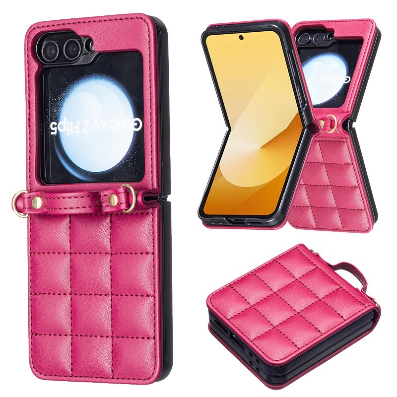 Luxury Crossbody Diamond Leather Case For Samsung Galaxy Z Flip 6 5 4 3 