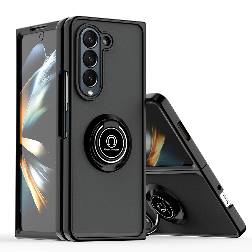 Armor Magnet Ring Holder Shockproof Case For Samsung Galaxy Z Fold 6/5/4/3 