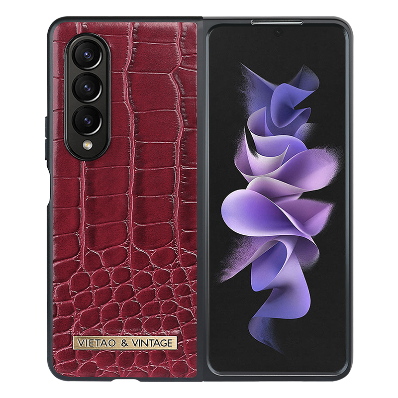 Retro Business Leather Mobile Phone Case for Samsung Galaxy Z Fold 5 4 3
